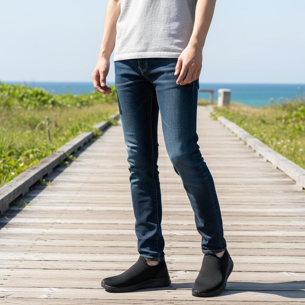 TÊNIS MASCULINO SLIP ON ZEUZ 114NX Preto 2