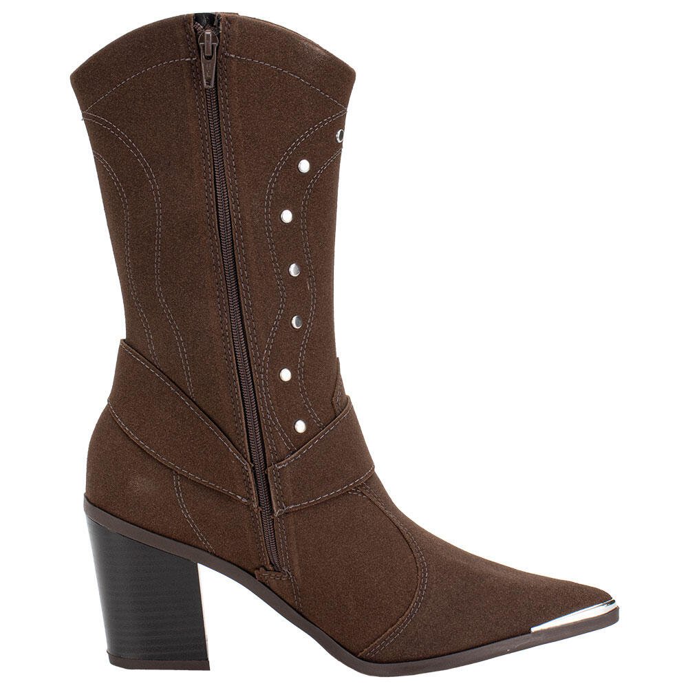 BOTA FEMININA COUNTRY CANO MÉDIO VIZZANO 3113102 Marrom 5