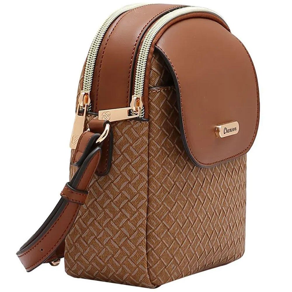 BOLSA FEMININA TRANSVERSAL CHENSON CG85326 Marrom 3