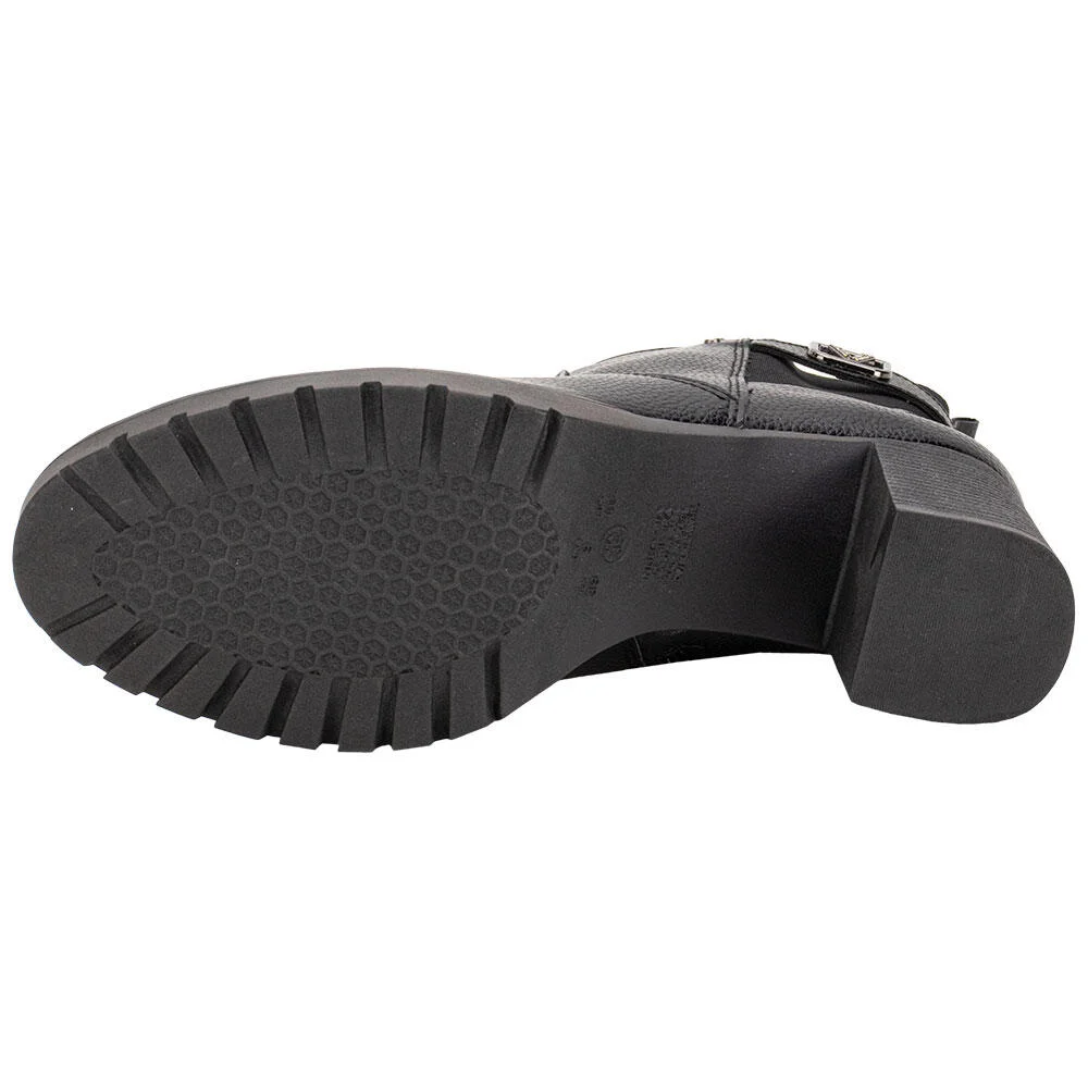BOTA FEMININA CANO BAIXO VIA MARTE 338003 Preto 4