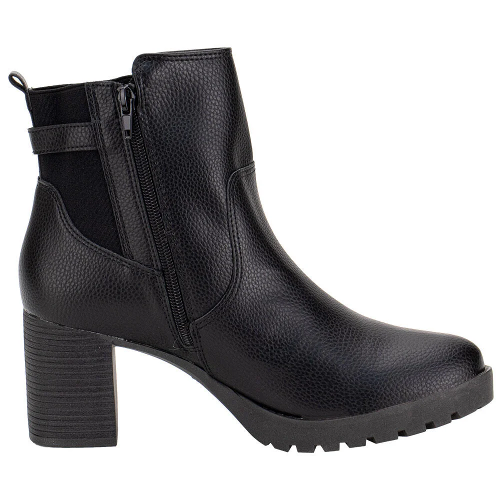 BOTA FEMININA CANO BAIXO VIA MARTE 338003 Preto 5