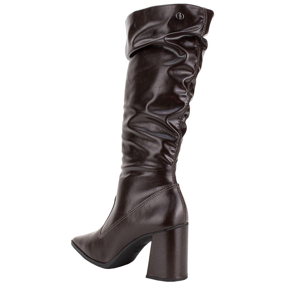 BOTA FEMININA SLOUCH CANO ALTO DAKOTA D2173 Marrom 3