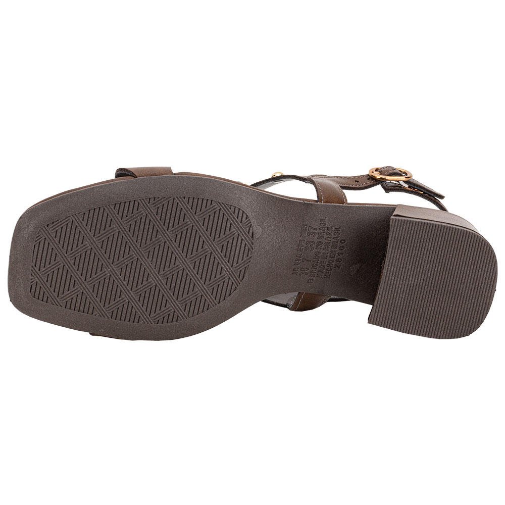 SANDÁLIA FEMININA SALTO GROSSO DAKOTA Y9581 Marrom 4