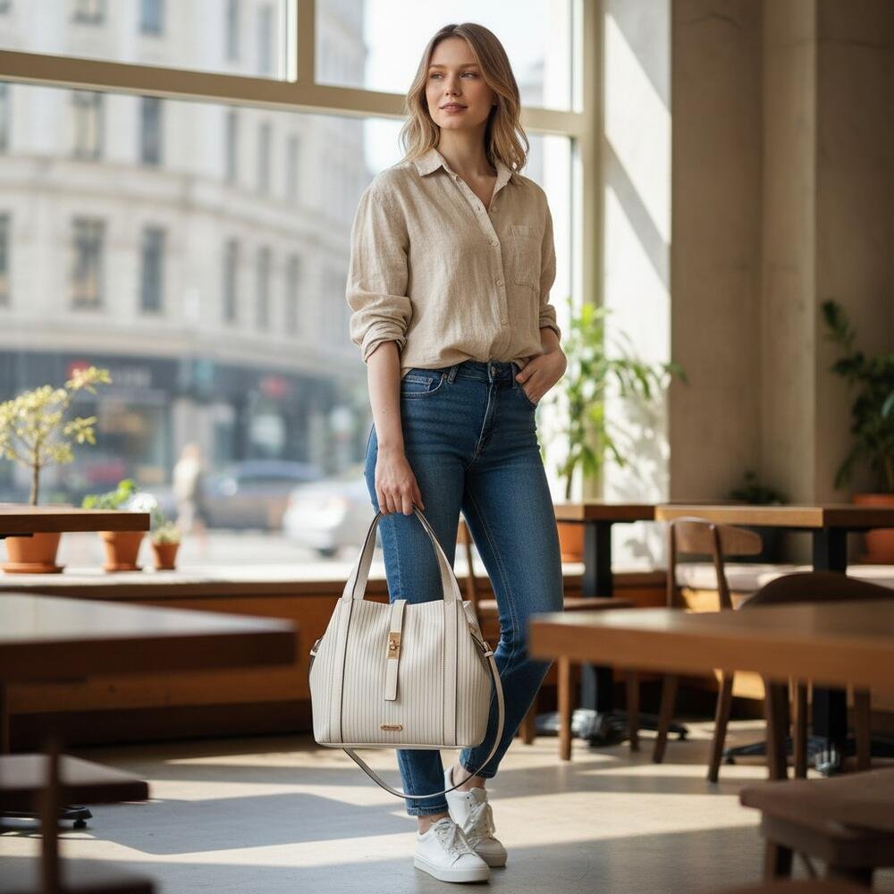 BOLSA FEMININA CHENSON CG85257 Branco 2