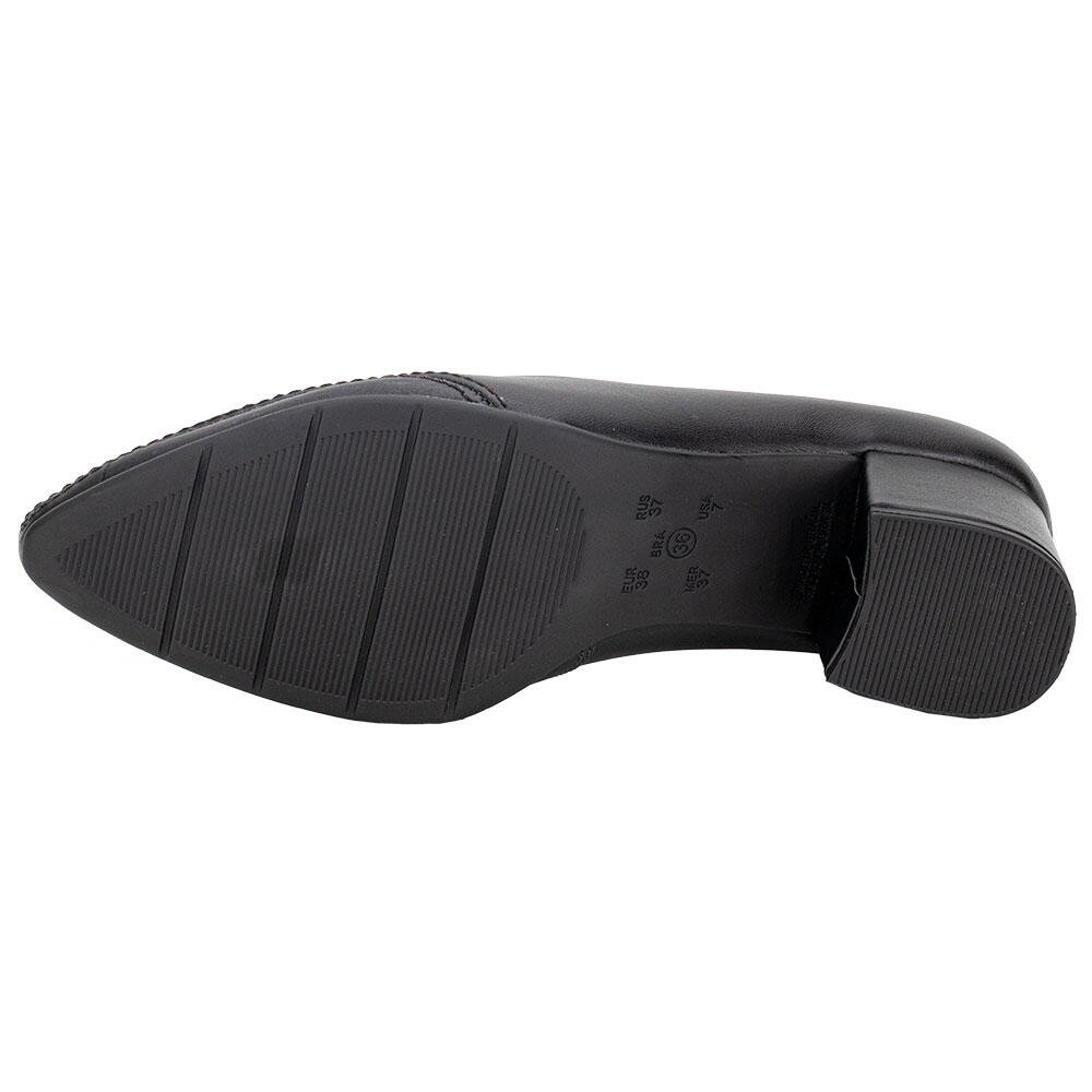 SCARPIN FEMININO SALTO GROSSO TOTAL COMFORT RAMARIM 2662101 Preto 4
