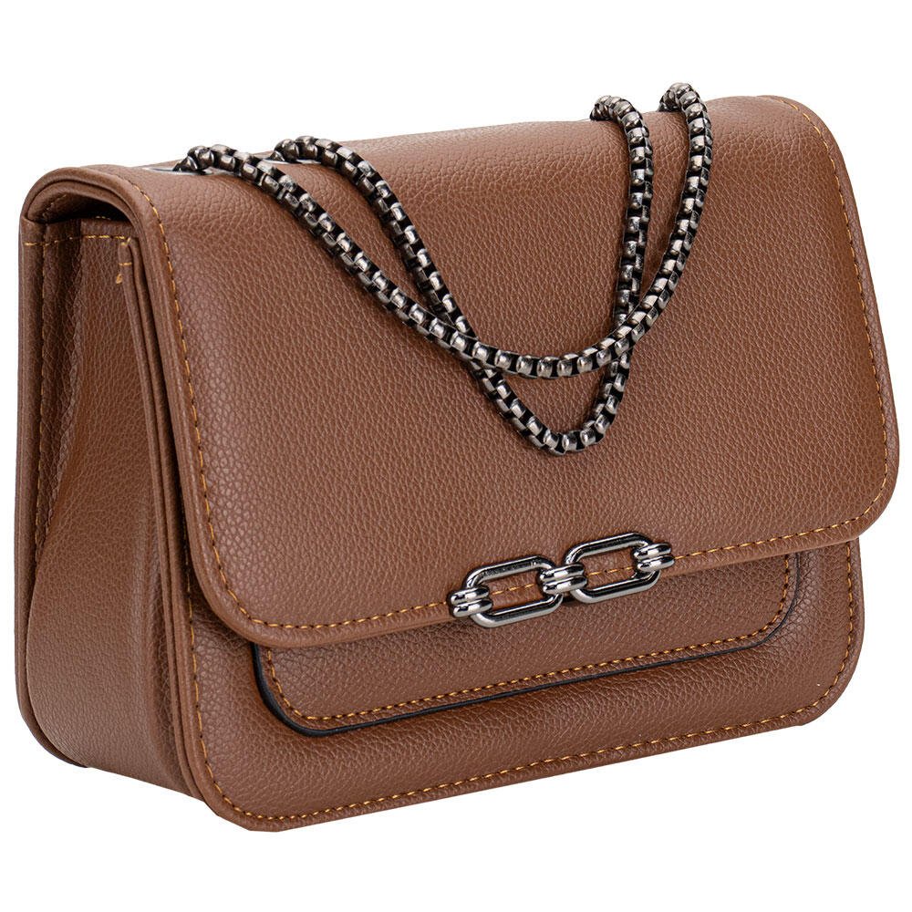 BOLSA FEMININA TRANSVERSAL H.E Q9811 Marrom 3