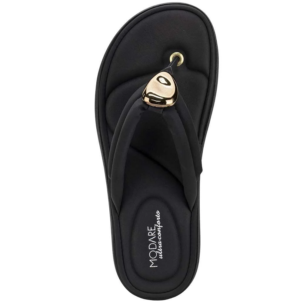 TAMANCO FEMININO FLAT MODARE 7208110 Preto 5