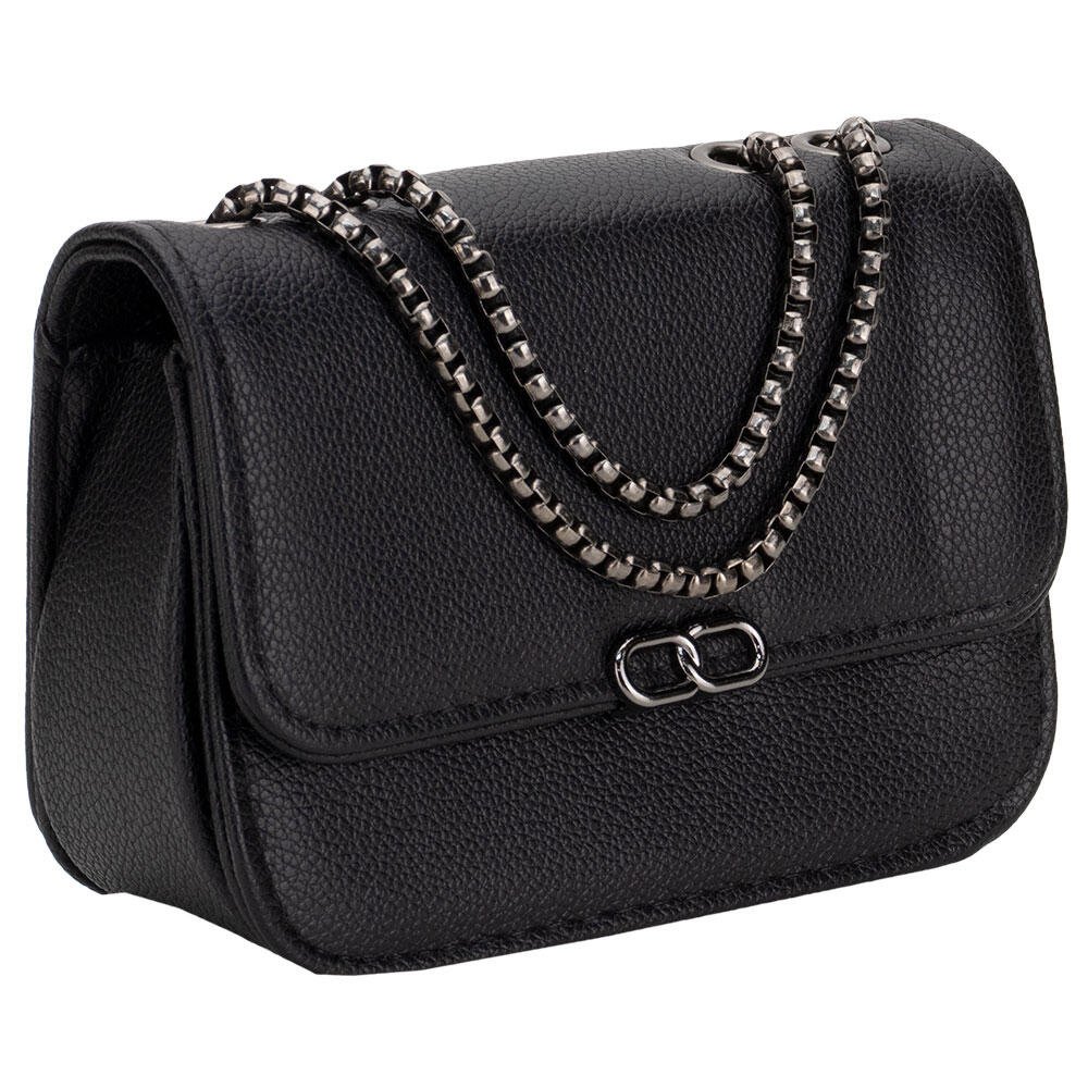 BOLSA FEMININA TRANSVERSAL PEQUENA H.E Q9811 Preto 3