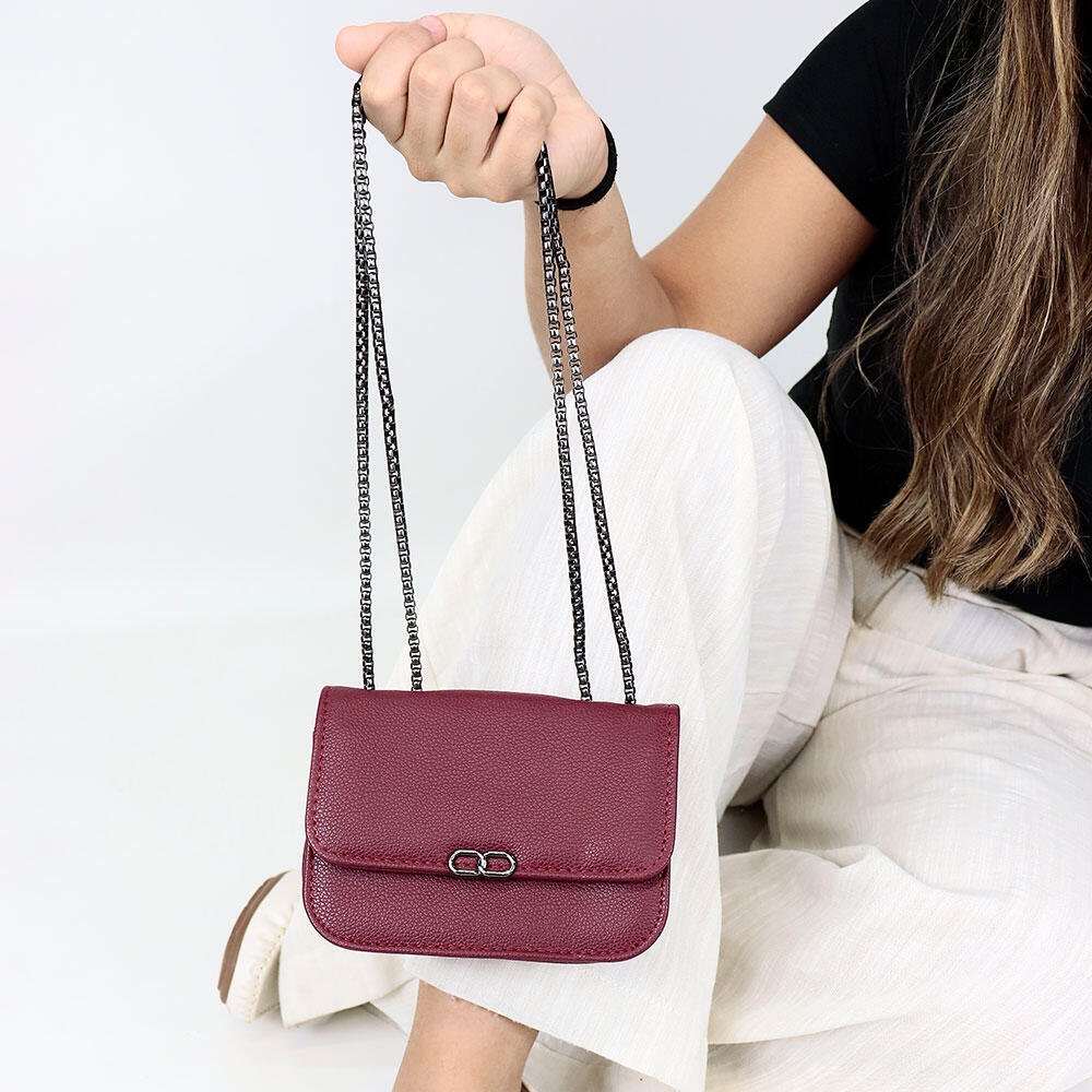 BOLSA FEMININA TRANSVERSAL PEQUENA H.E Q9811 Caramelo 2