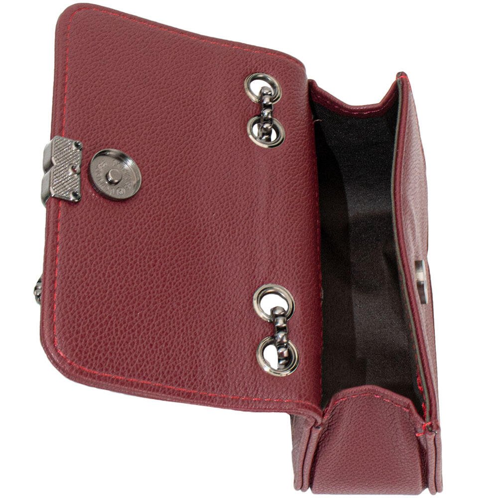 BOLSA FEMININA TRANSVERSAL PEQUENA H.E Q9811 Caramelo 5