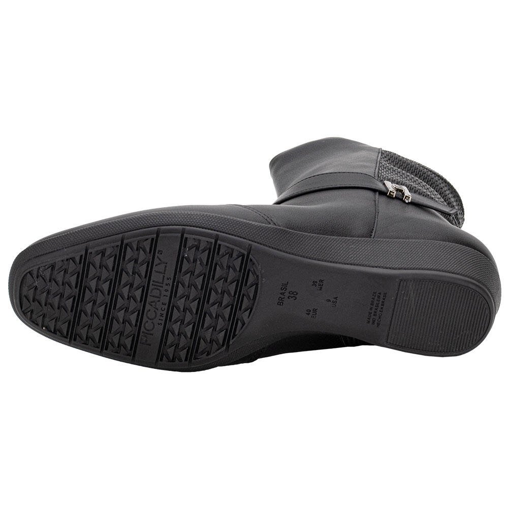 BOTA FEMININA CANO BAIXO PICCADILLY 143250 Preto 4