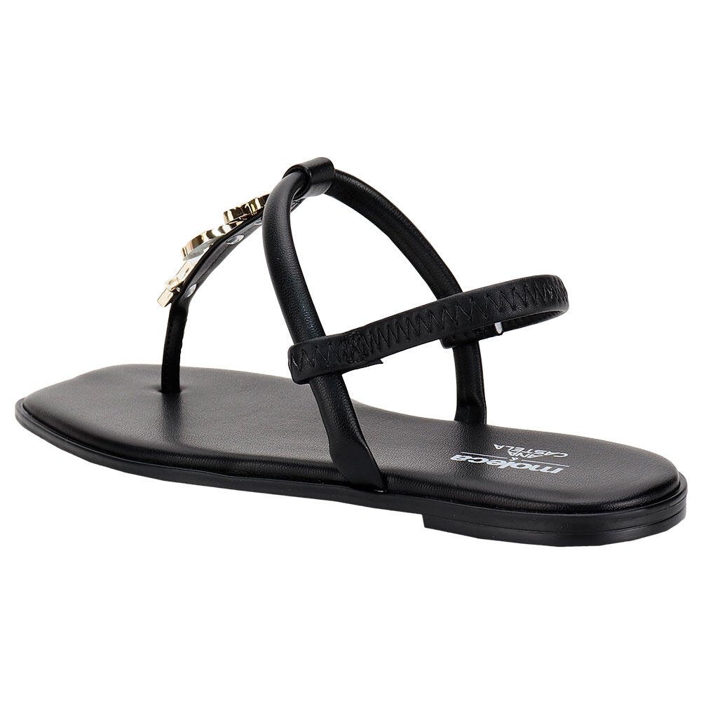 SANDÁLIA FEMININA FLAT MOLECA 5560210 Preto 3