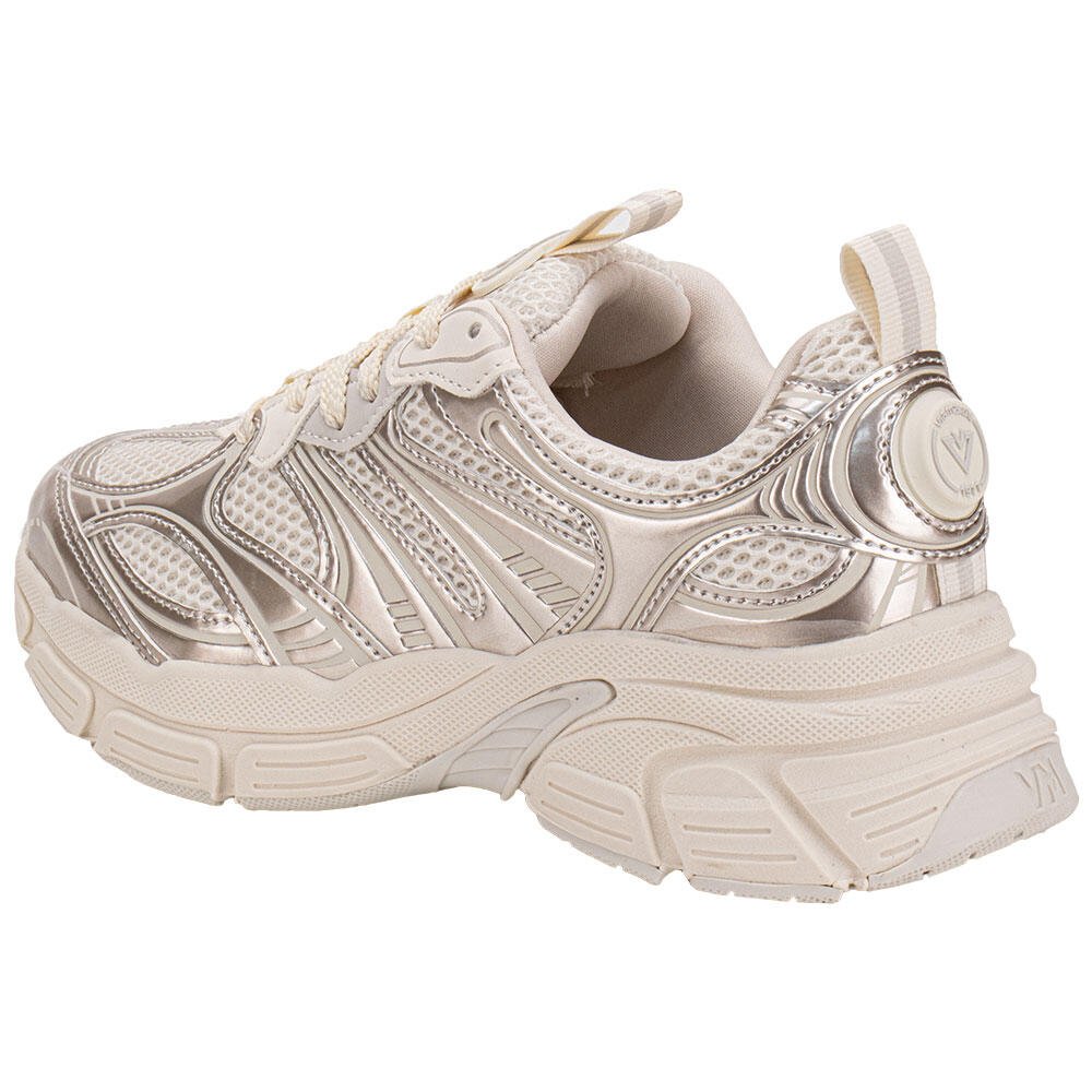 TÊNIS FEMININO CHUNKY VIA MARTE 369002 Bege 3
