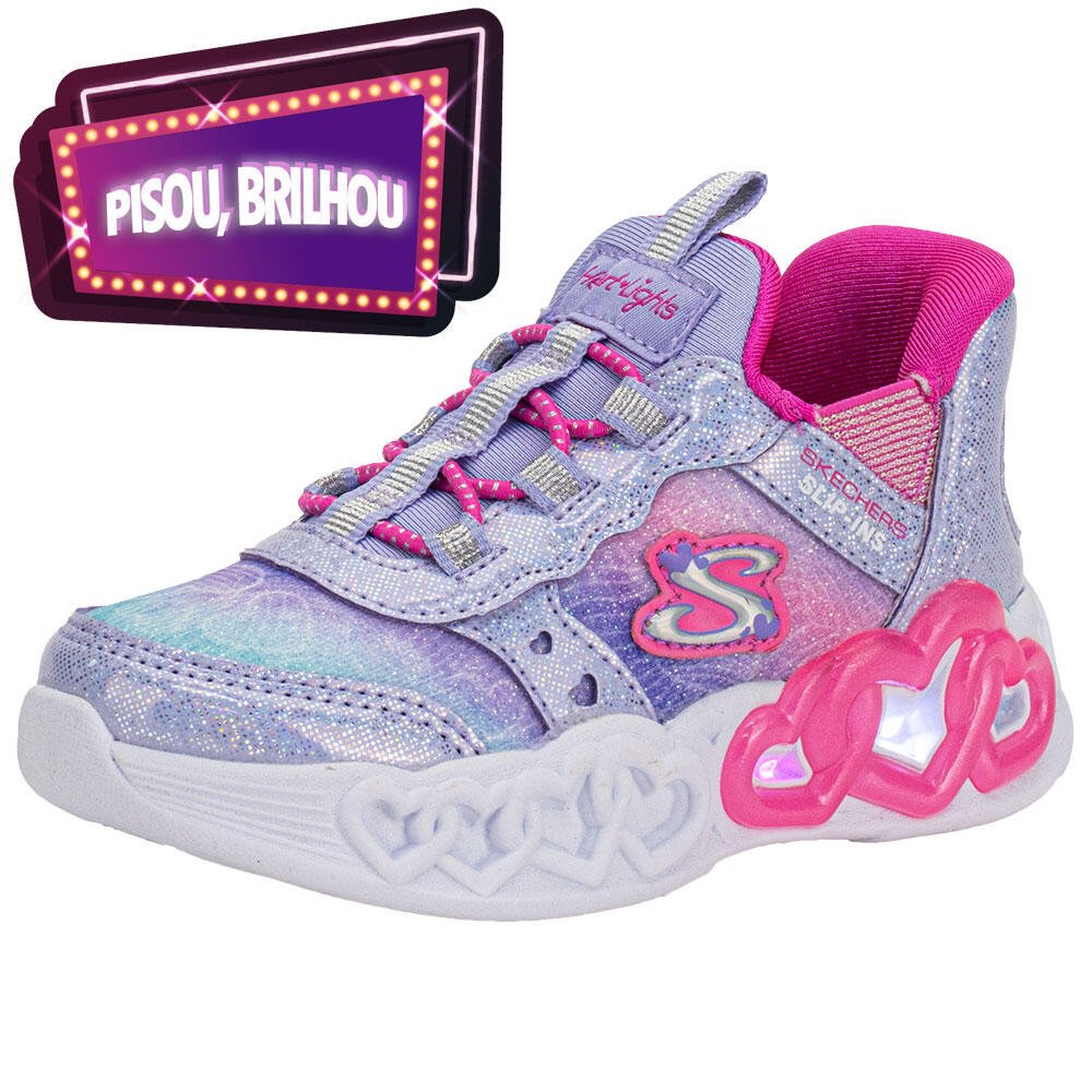 TÊNIS INFANTIL INFINITE HEART S LIGTHTS SKECHERS 303755N
