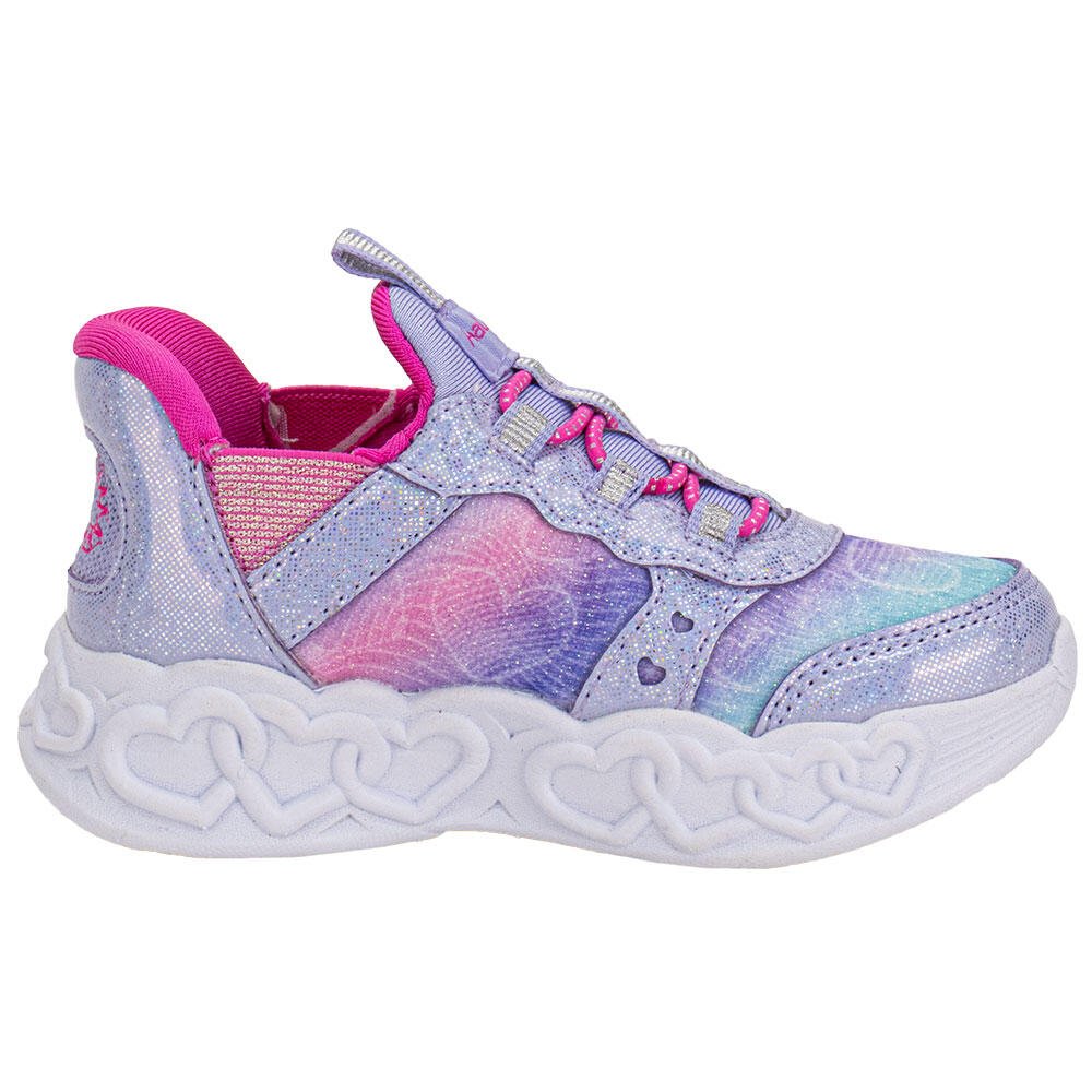 TÊNIS INFANTIL INFINITE HEART S LIGTHTS SKECHERS 303755N Lilás 5
