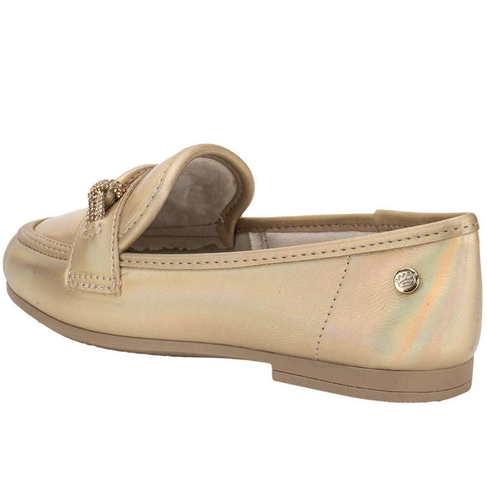 MOCASSIM INFANTIL PINK CATS V4062 Dourado 3