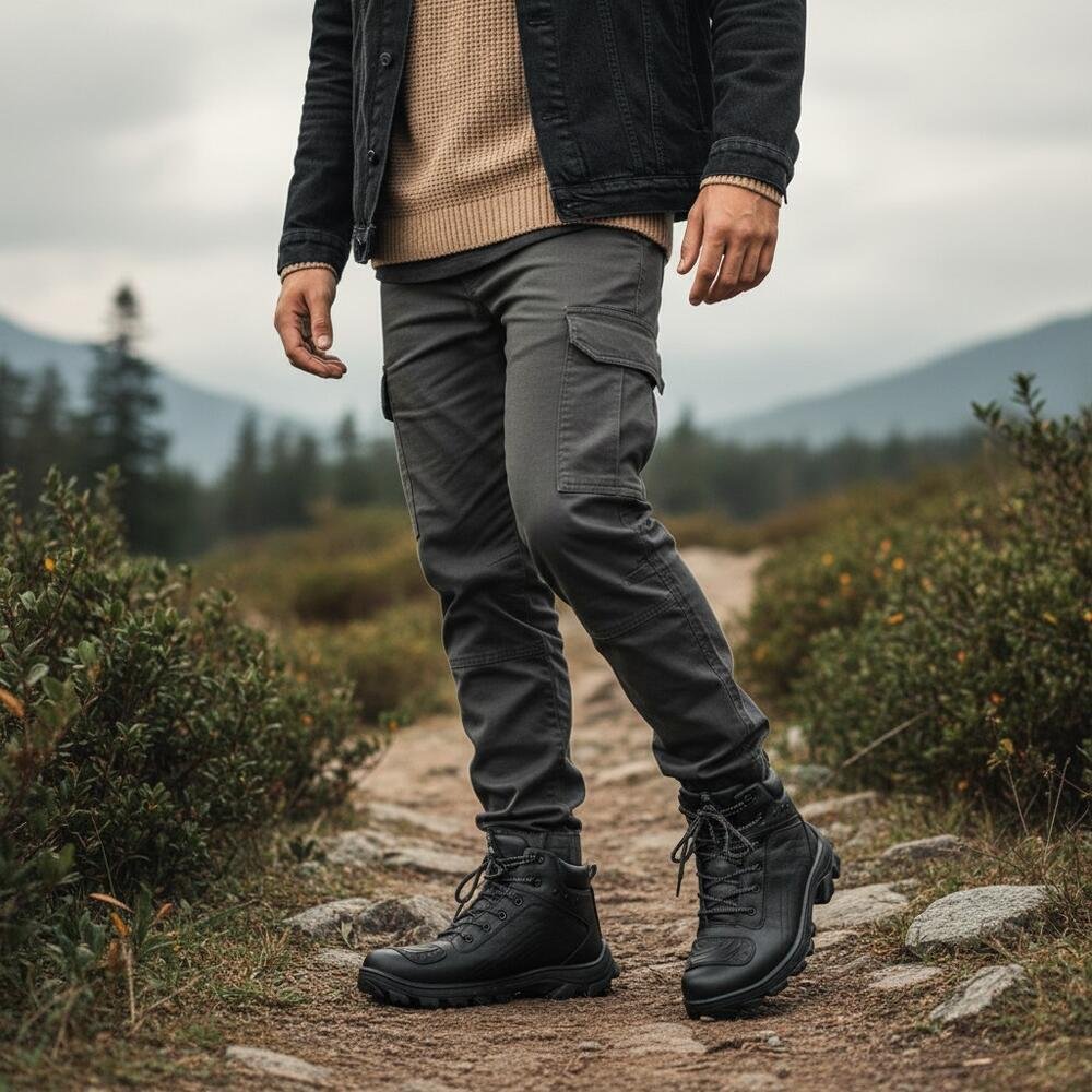 BOTA MASCULINA COTURNO MOTO WEST LINE 8033 Preto 2