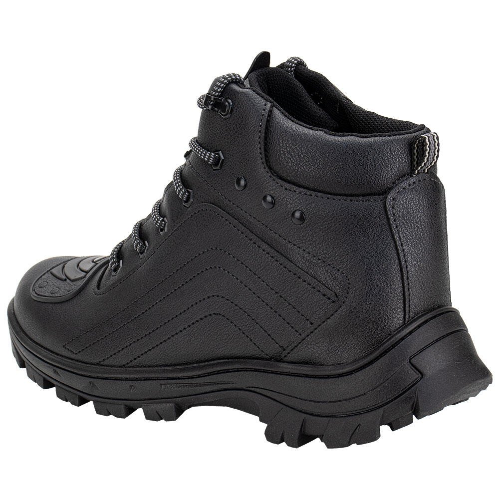 BOTA MASCULINA COTURNO MOTO WEST LINE 8033 Preto 3