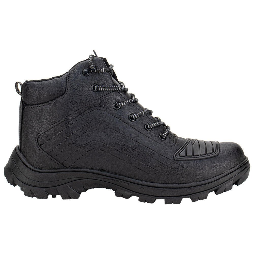 BOTA MASCULINA COTURNO MOTO WEST LINE 8033 Preto 5