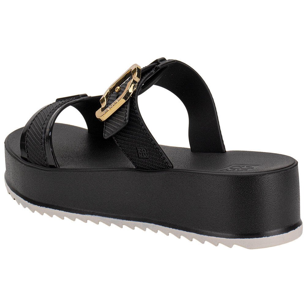 TAMANCO FEMININO NEW UP FLAT ZAXY 19280 Preto 3
