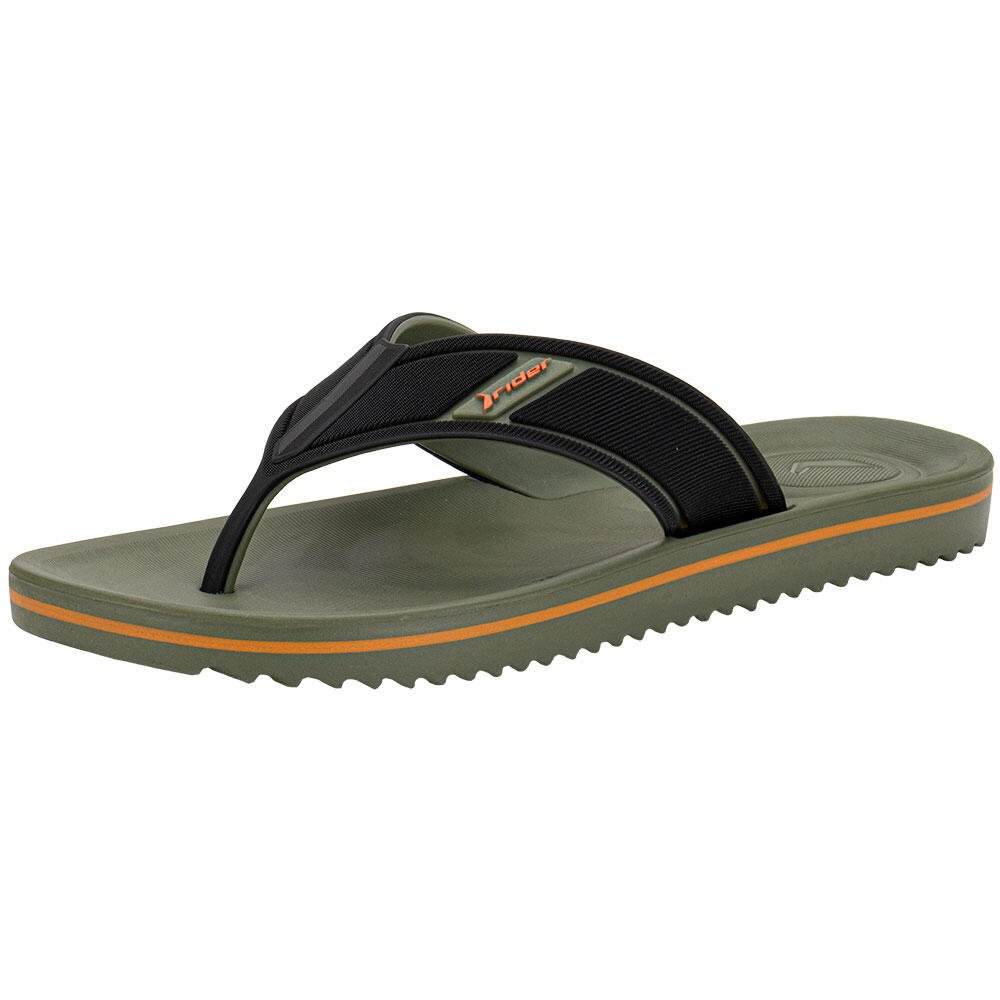 CHINELO MASCULINO TRACE DUO RIDER 12650 Preto/Verde 3