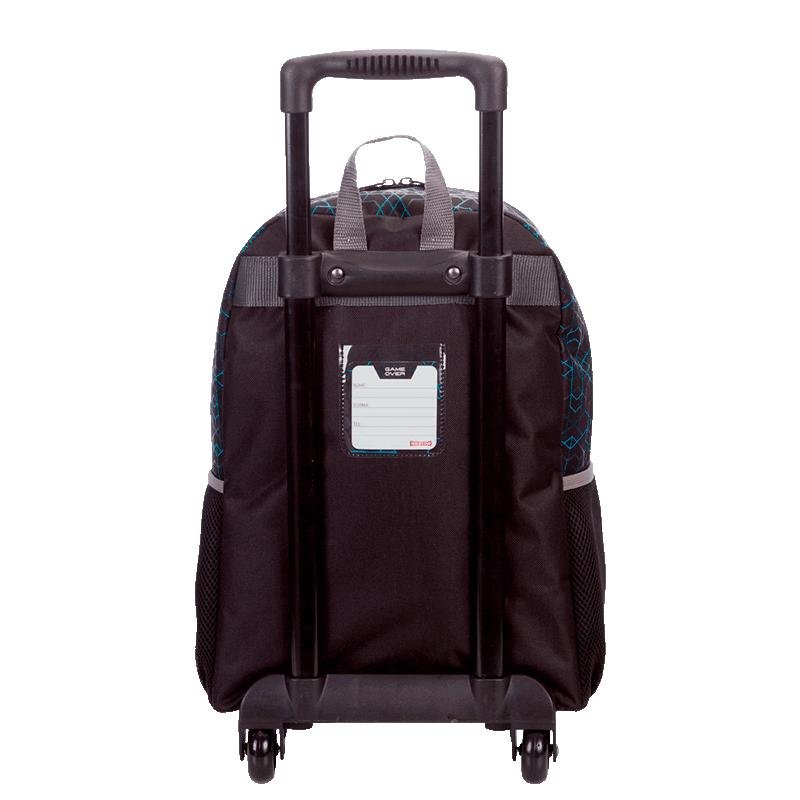 Mochila de Rodinhas Grande Sestini X Game Over - Colorido Preto 4