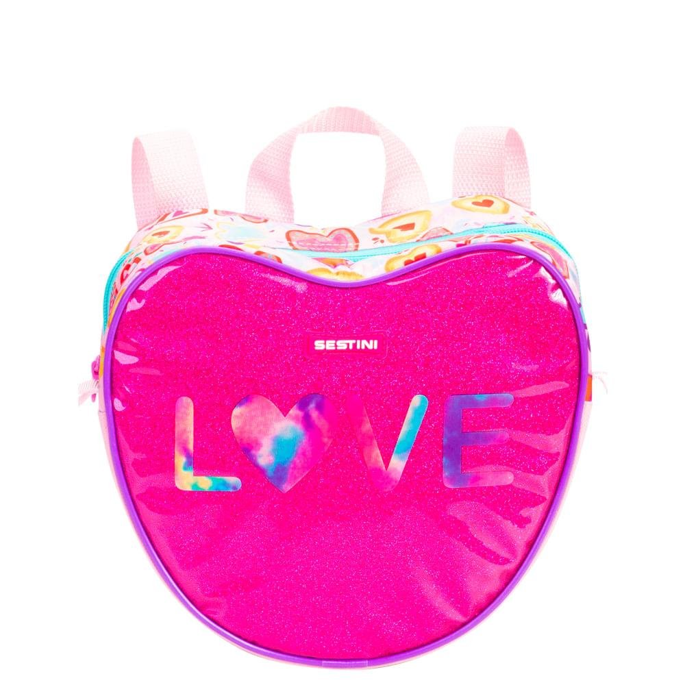 Lancheira Grande 2 em 1 Sestini X Love - Colorido Rosa 1