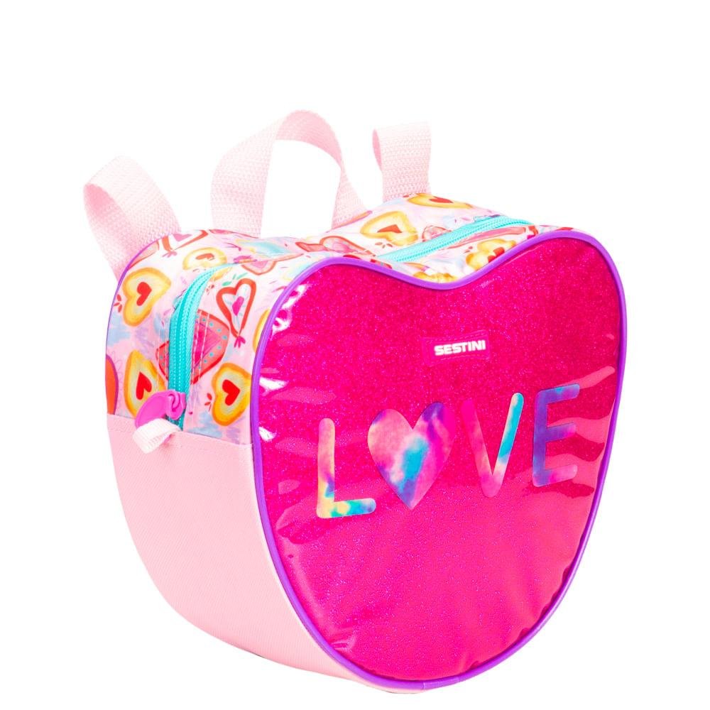 Lancheira Grande 2 em 1 Sestini X Love - Colorido Rosa 3
