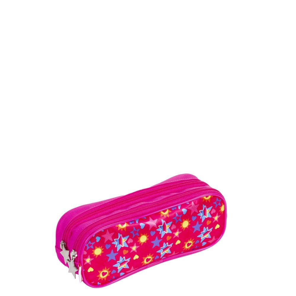 Estojo 2 Compartimentos Sestini Y Pink - Colorido   2