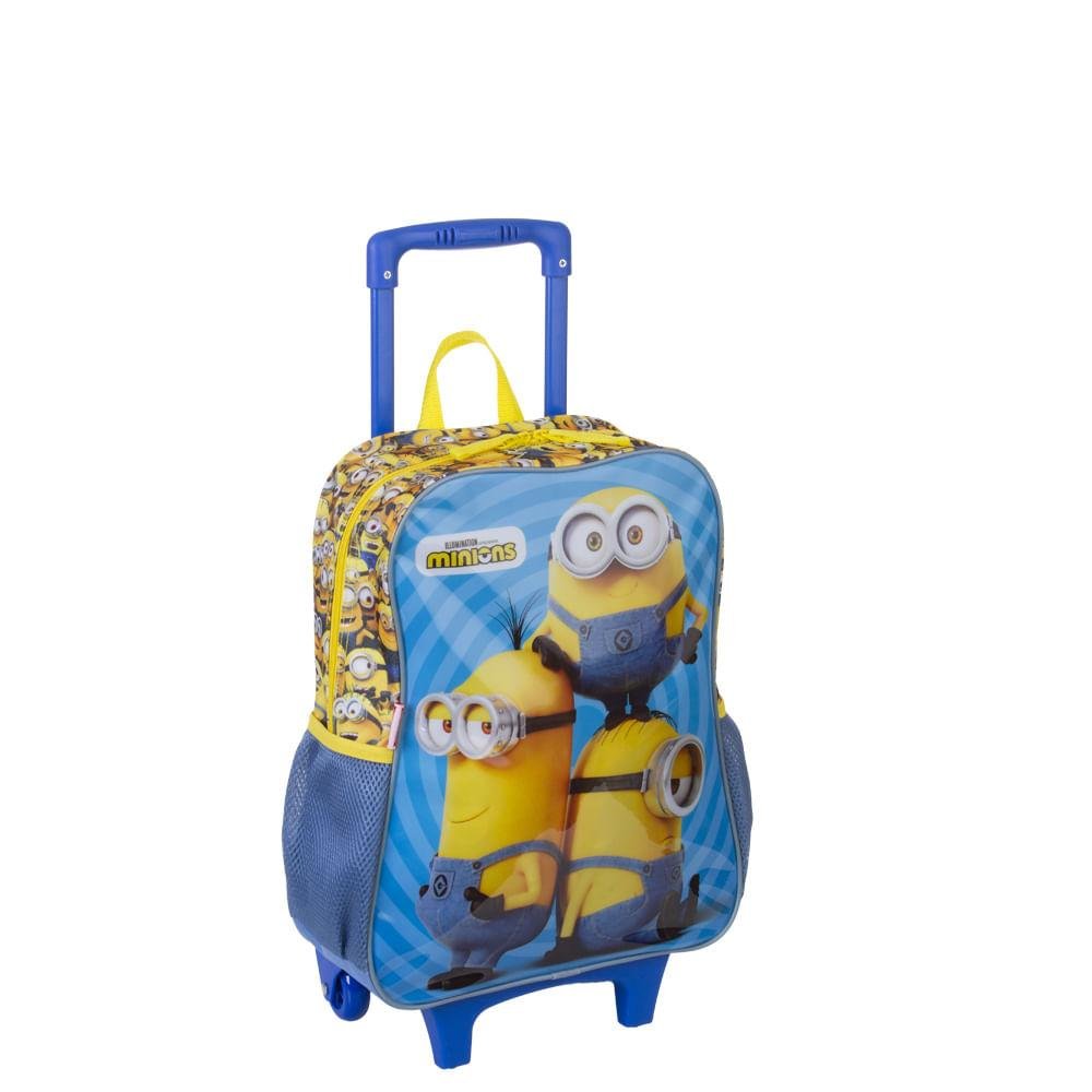 Mochila de Rodinha Grande Minions M - Colorido Azul 2
