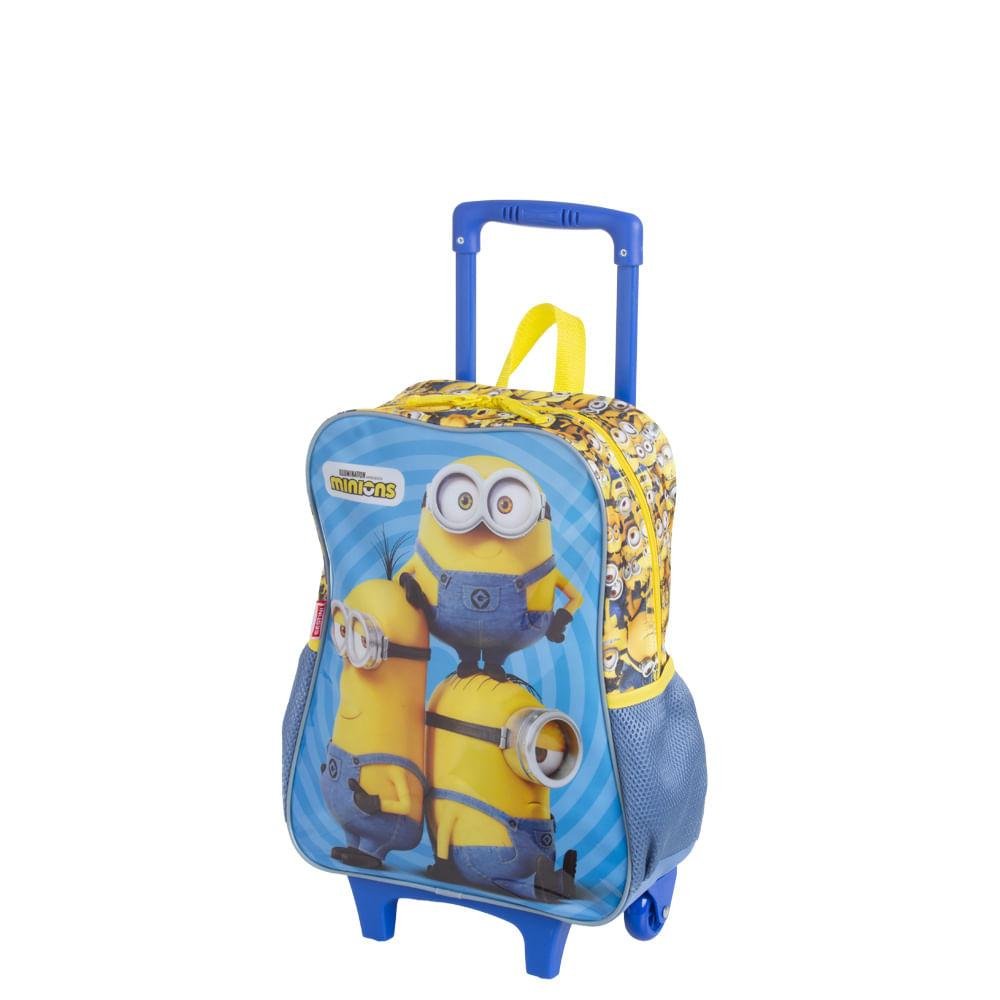 Mochila de Rodinha Grande Minions M - Colorido Azul 3