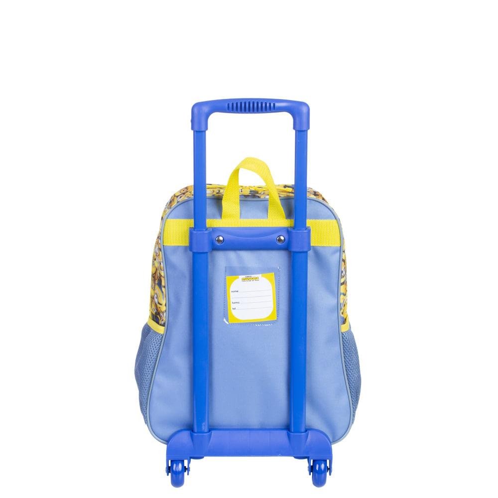 Mochila de Rodinha Grande Minions M - Colorido Azul 4