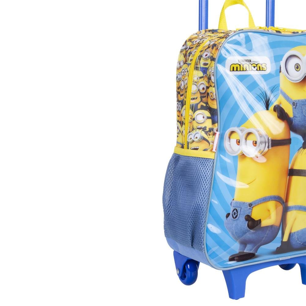 Mochila de Rodinha Grande Minions M - Colorido Azul 5