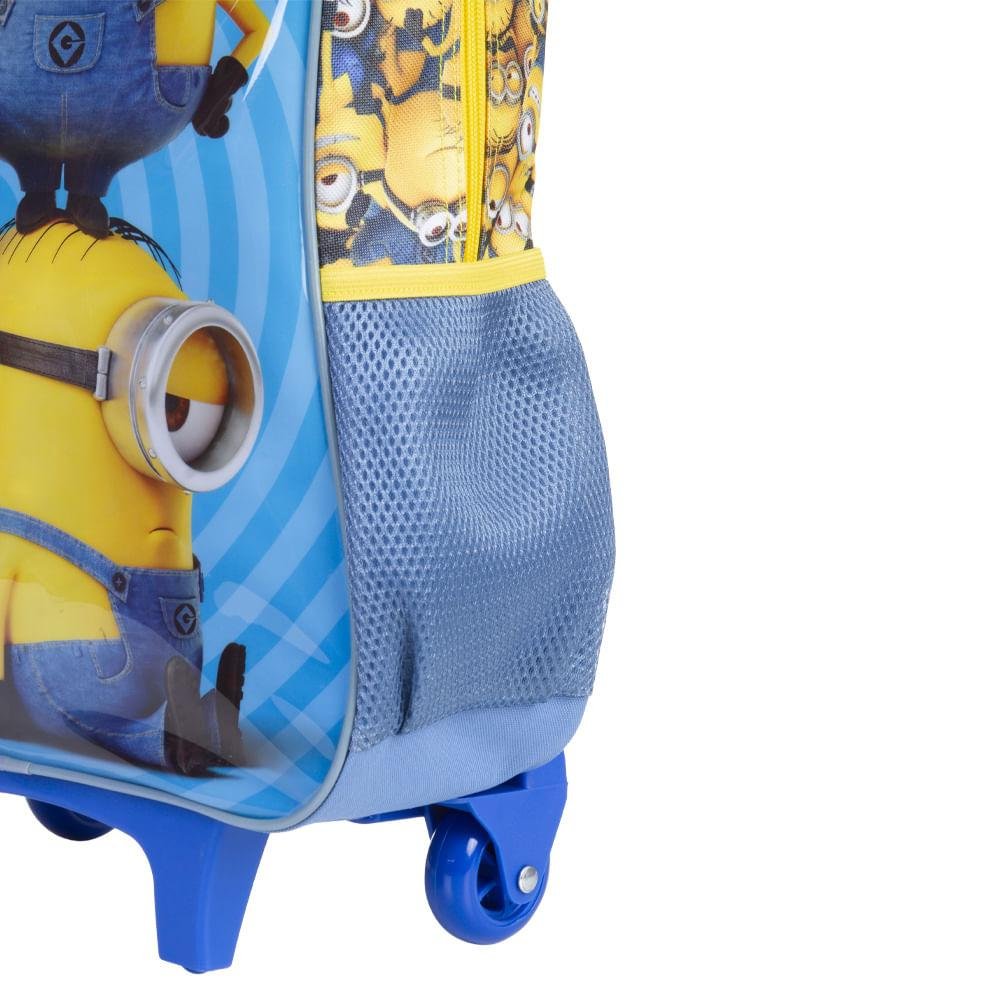 Mochila de Rodinha Grande Minions M - Colorido Azul 6