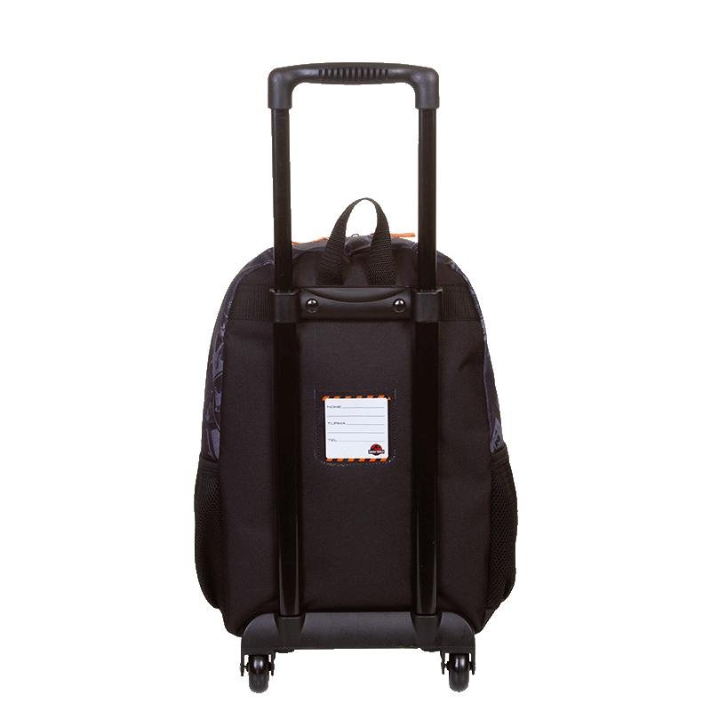 Mochila de Rodinha Grande Jurassic M Plus - Colorido Preto 4