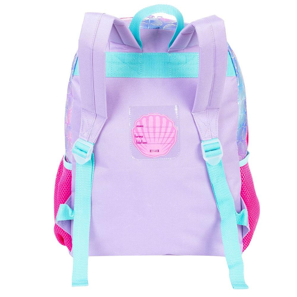 Mochila Grande Sestini X Mermaid - Colorido Rosa 4
