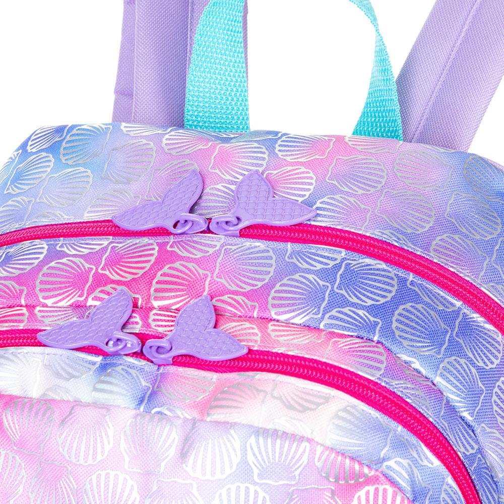Mochila Grande Sestini X Mermaid - Colorido Rosa 7