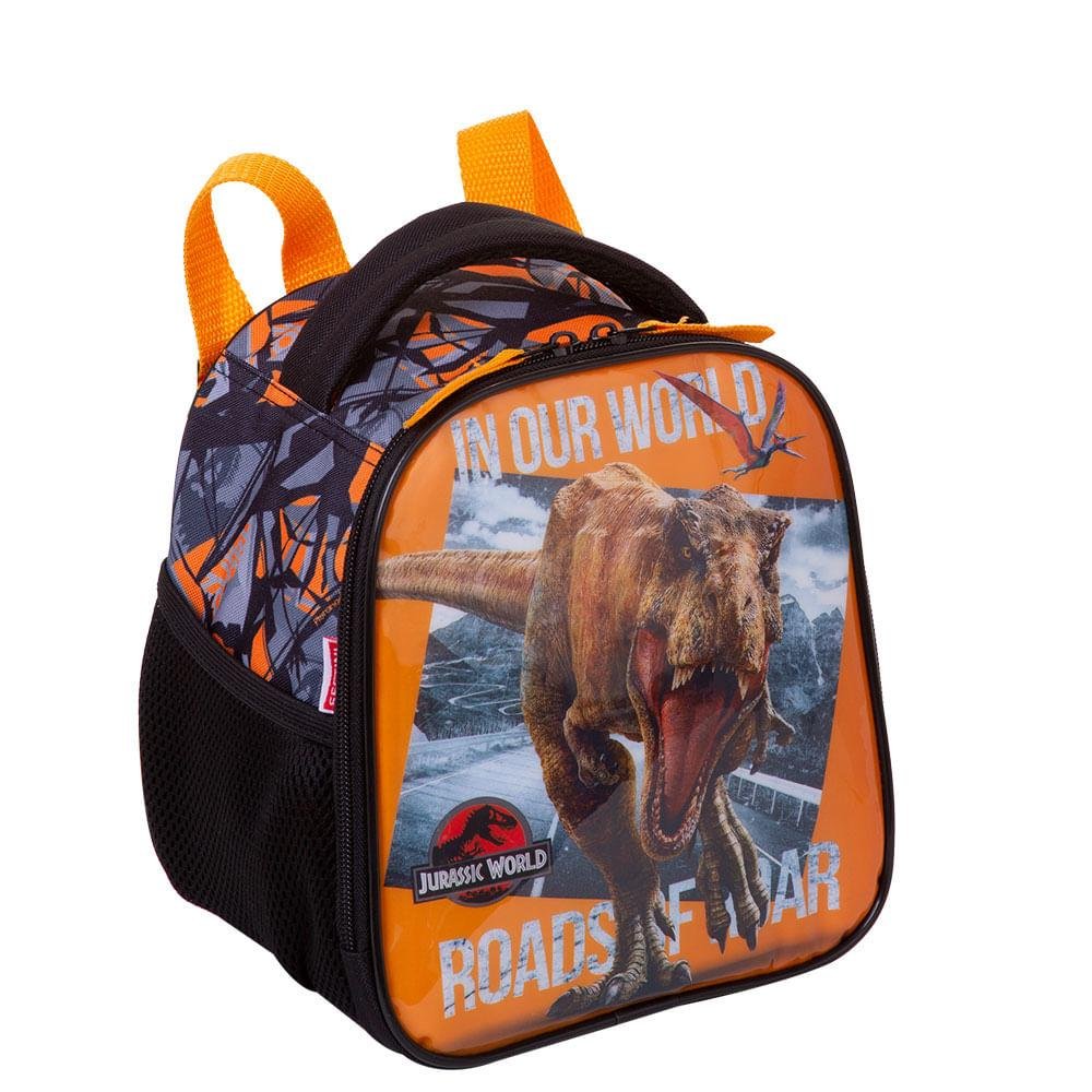 Lancheira Grande Jurassic X - Colorido Laranja 3