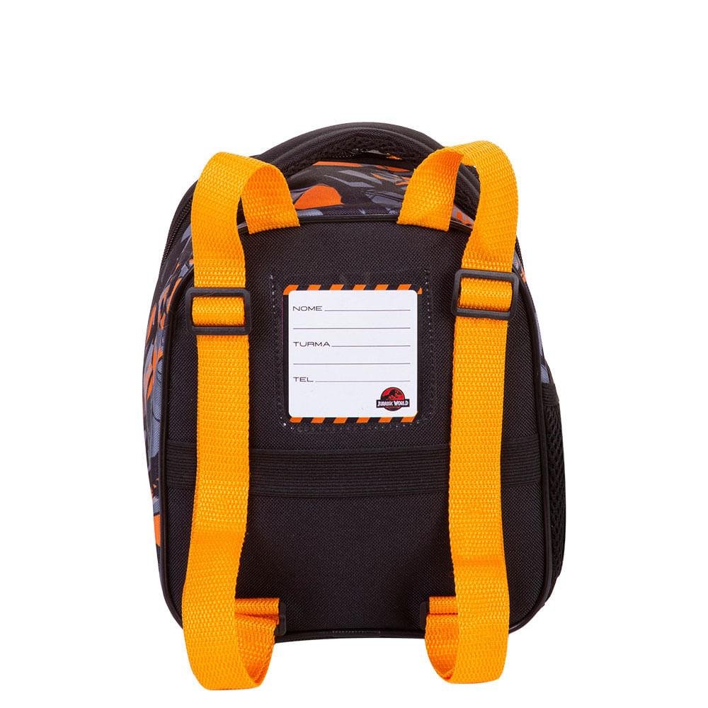 Lancheira Grande Jurassic X - Colorido Laranja 4