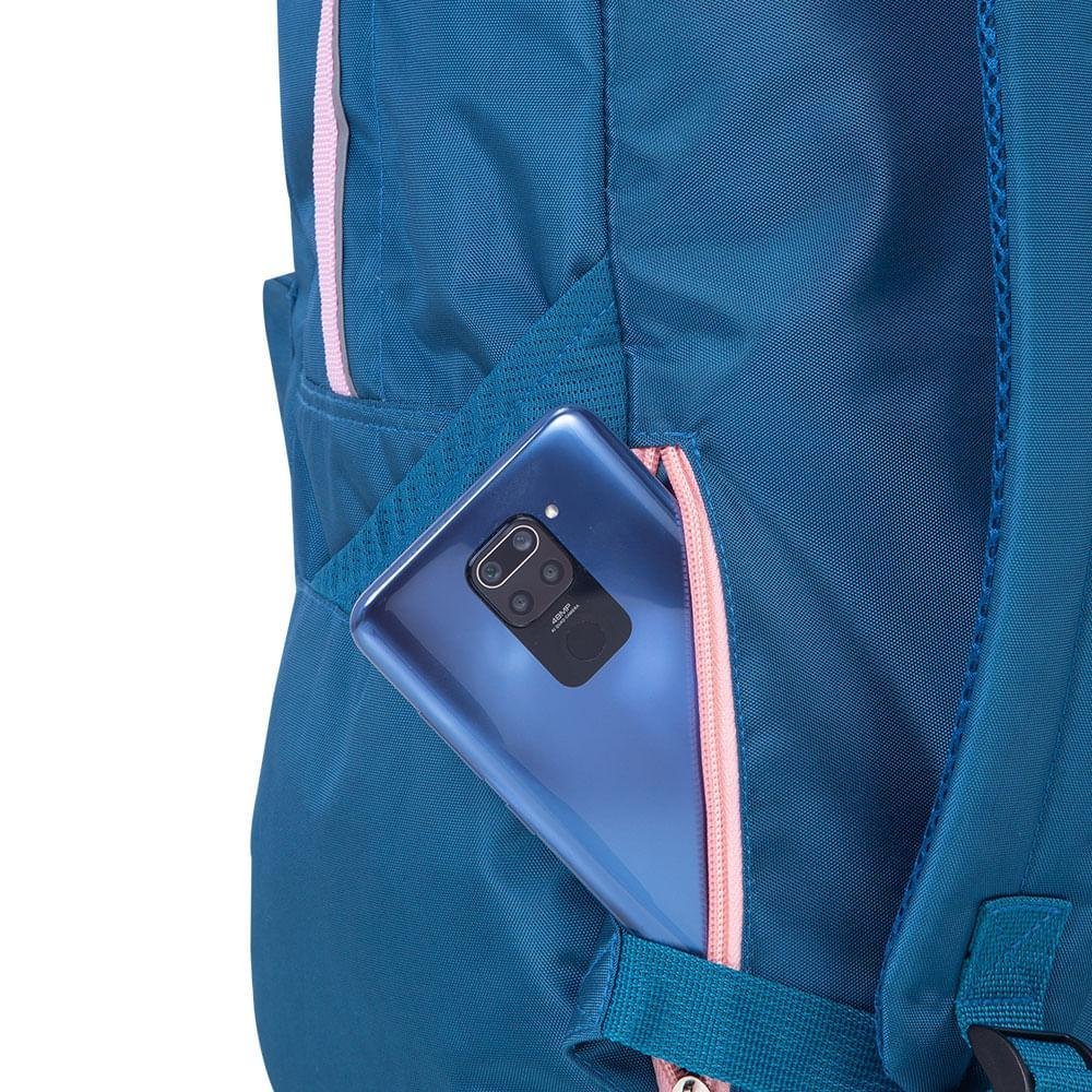 Mochila Grande Paul Frank Customs Azul - Petróleo Azul 6