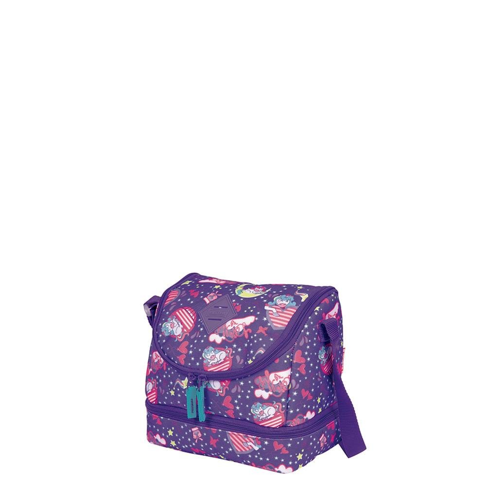 Lancheira 2 Compartimentos Sestini Lunch Unistars Roxo 2