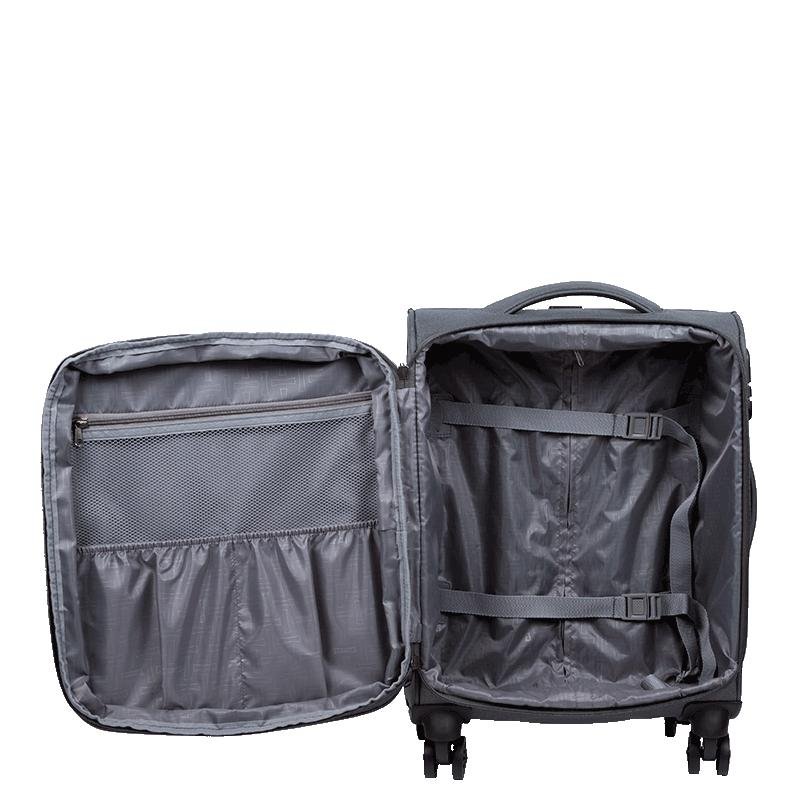 Mala de Viagem Bordo Sestini Ultralight Plus com Rodas duplas 360° e Zíper Expansível - Cinza Cinza 5