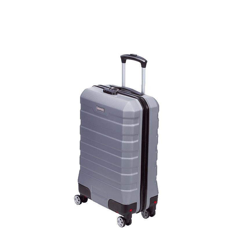 Mala de Viagem Bordo Nacional 360° Wheeless 1T - Cinza Grafite Cinza 3