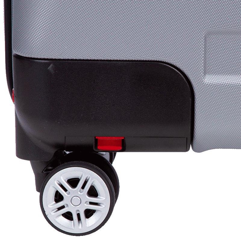 Mala de Viagem Bordo Nacional 360° Wheeless 1T - Cinza Grafite Cinza 9