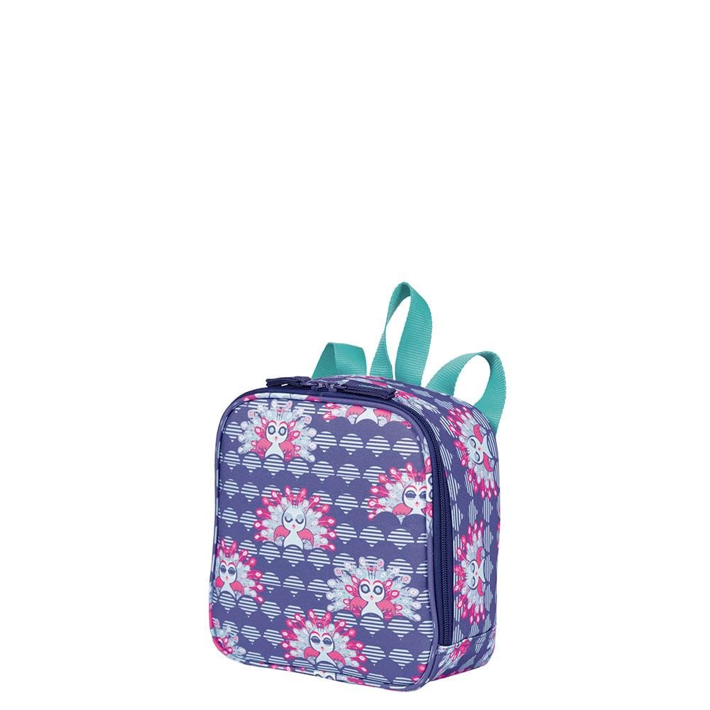 Lancheira Grande Sestini Lunch Colorido - Pavao Multicores 3