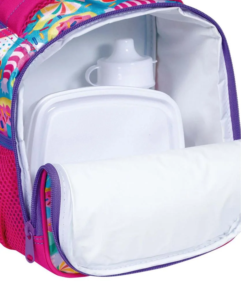 Lancheira Grande Sestini 20X Unicórnio Colorido Multicores 3