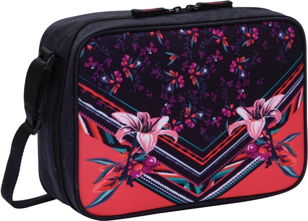 Lancheira com Alça Sestini Lunch Preto - Açaí Roxo 2