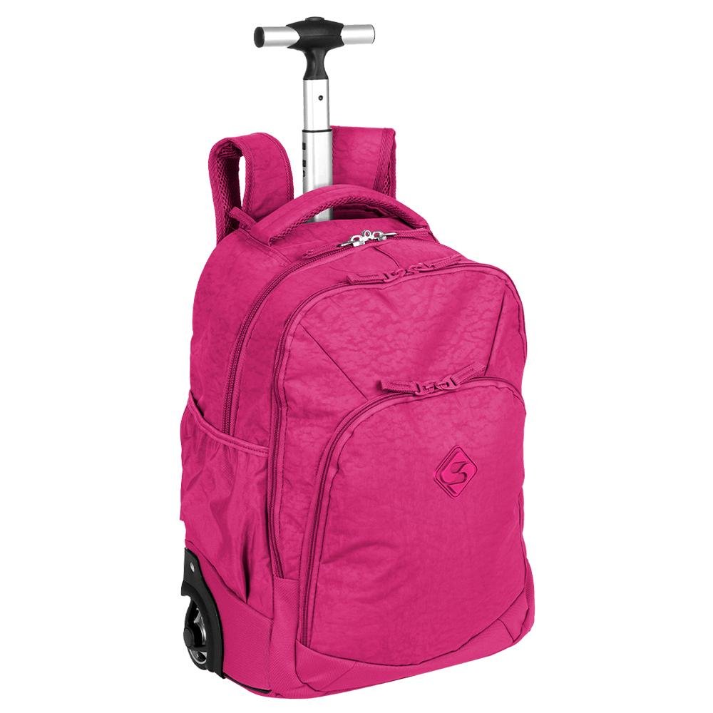 Mochila Carrinho 2 em 1 Sestini Rolling Crinkle Rosa - Pink Rosa 2