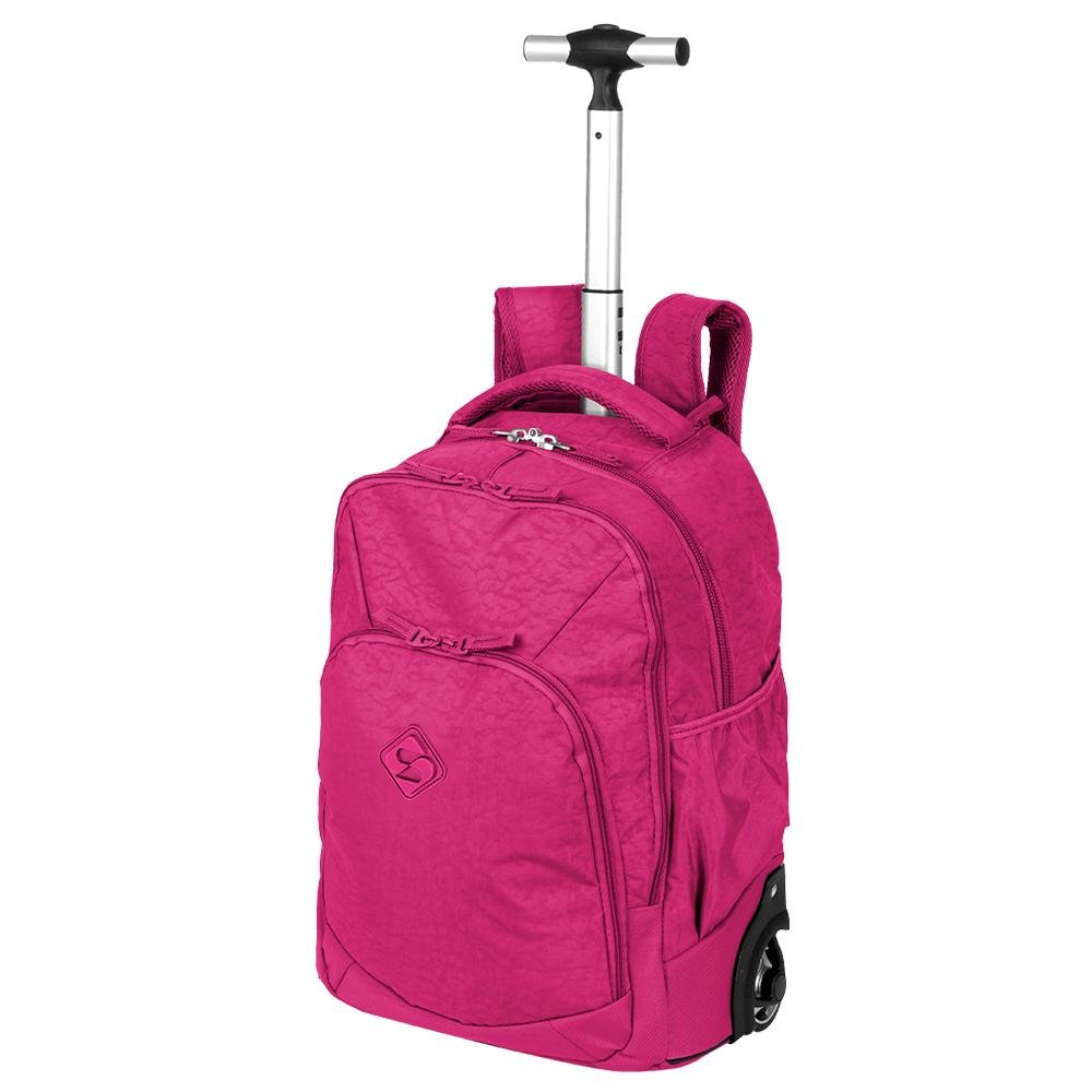 Mochila Carrinho 2 em 1 Sestini Rolling Crinkle Rosa - Pink Rosa 3