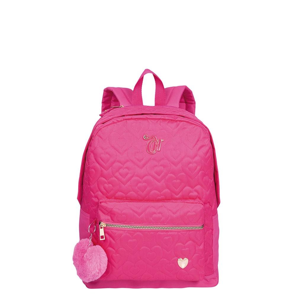 Mochila Grande Capricho Crush Rosa Rosa 1